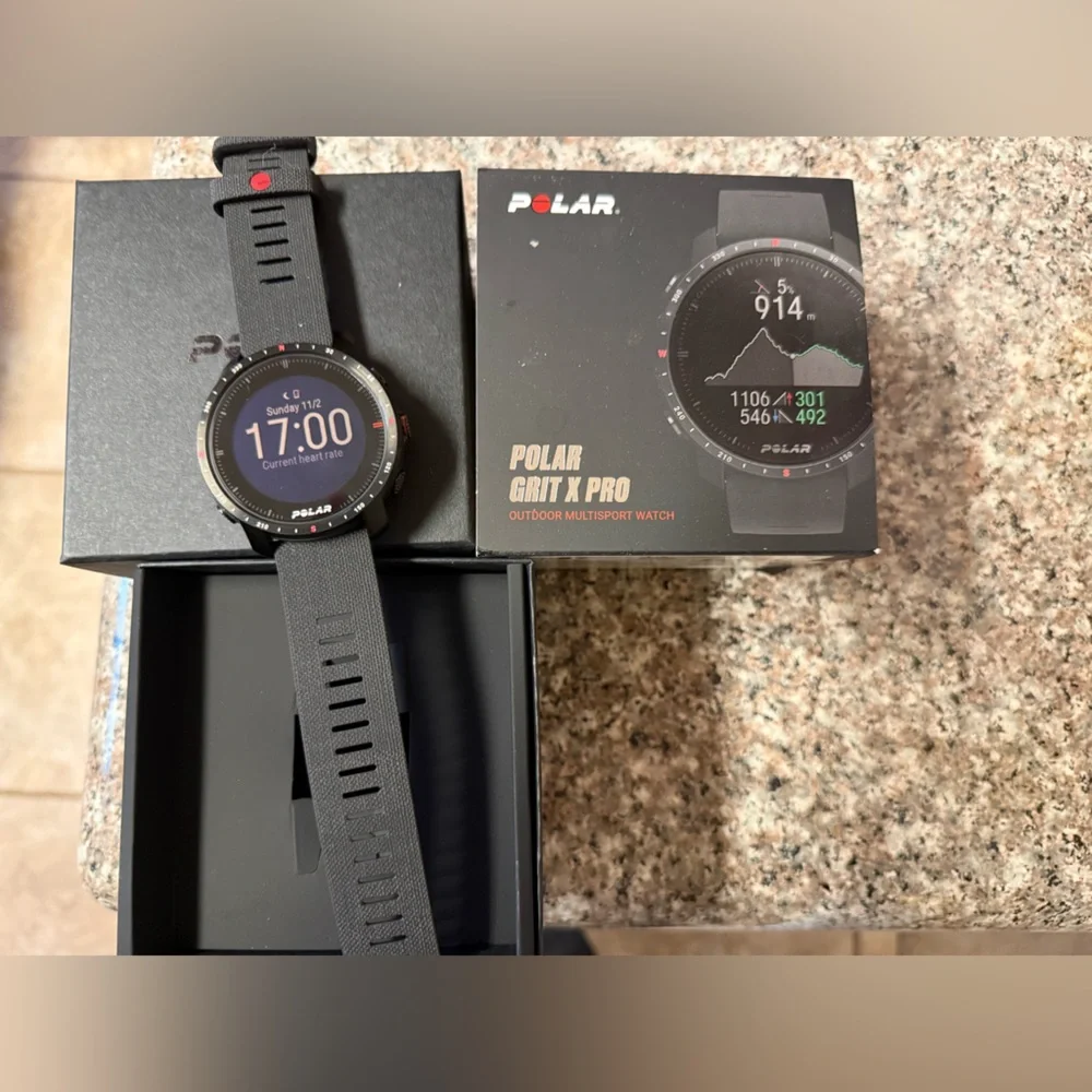 Grit X Pro Premium Black Smartwatch
